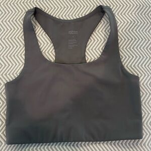 Girlfriend Collective Paloma Bra (Olive Green and Black, Size Small)